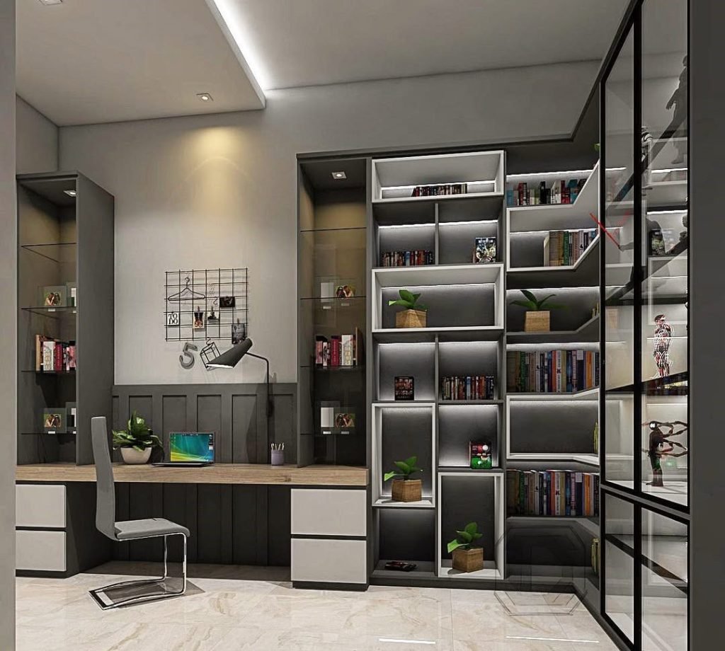 Sophisticated Study Loft Design