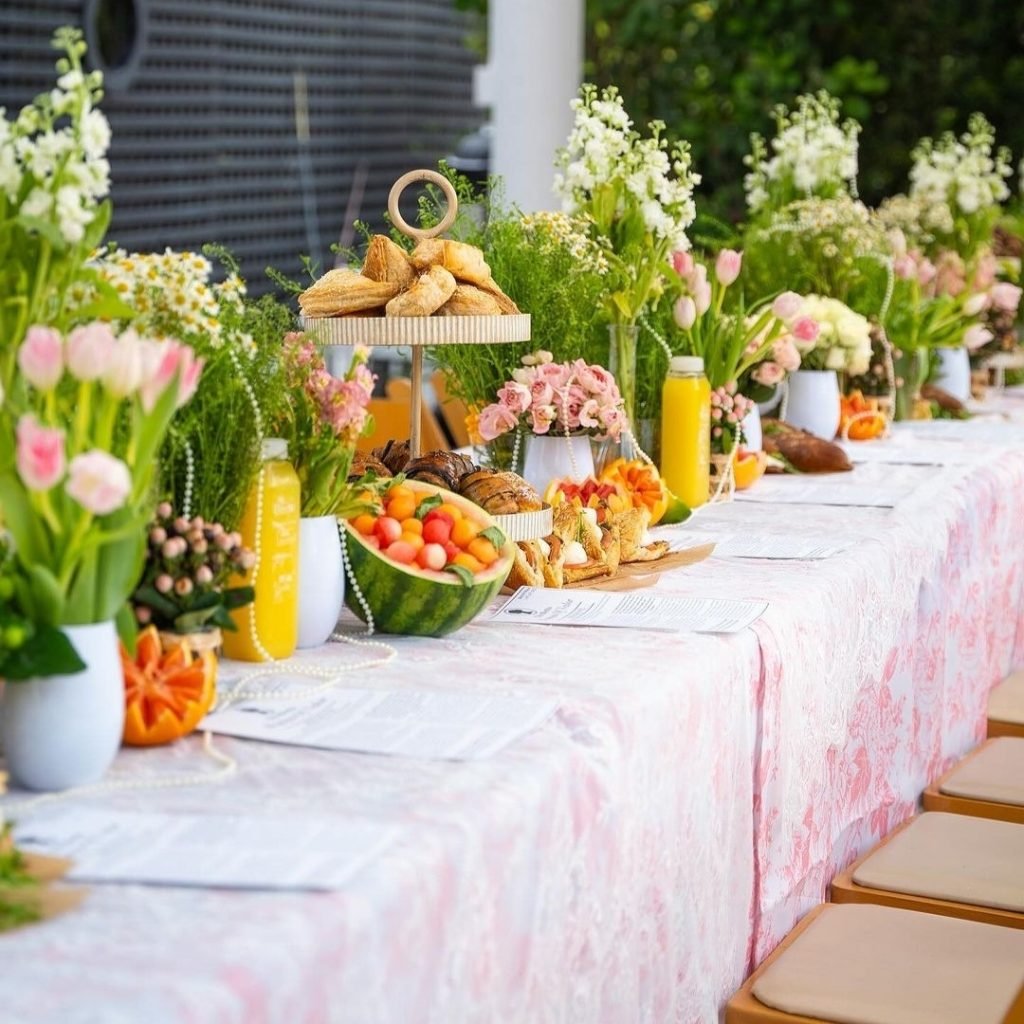 Spring Garden Breakfast Display