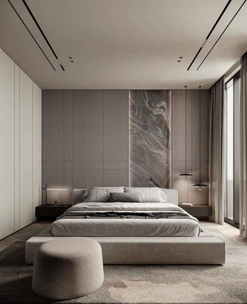 Stylish Marble Accent Wall