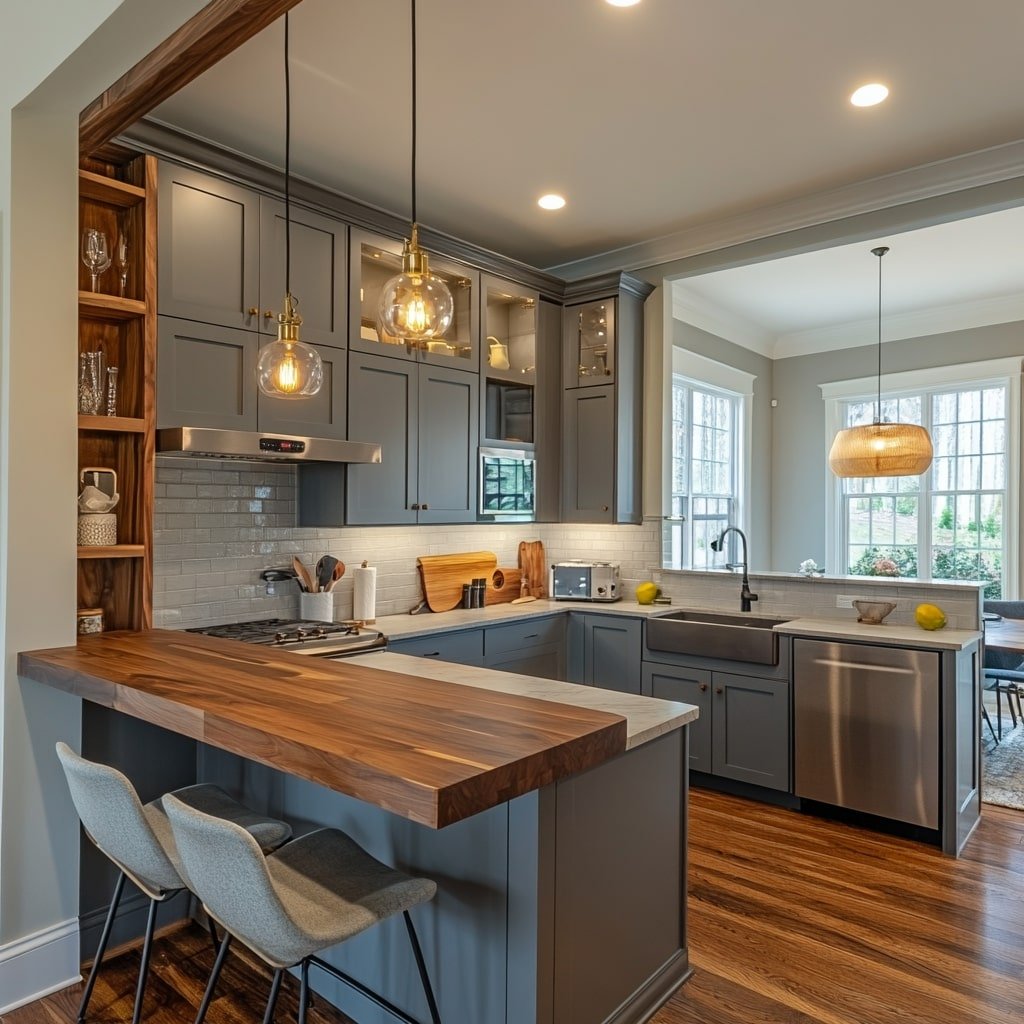 Timeless Gray and Wood Combination