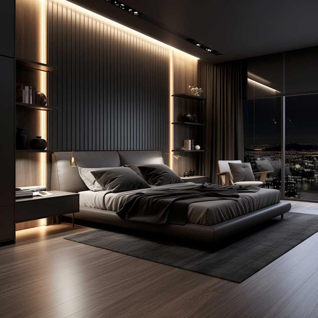 Urban Penthouse Bedroom Design
