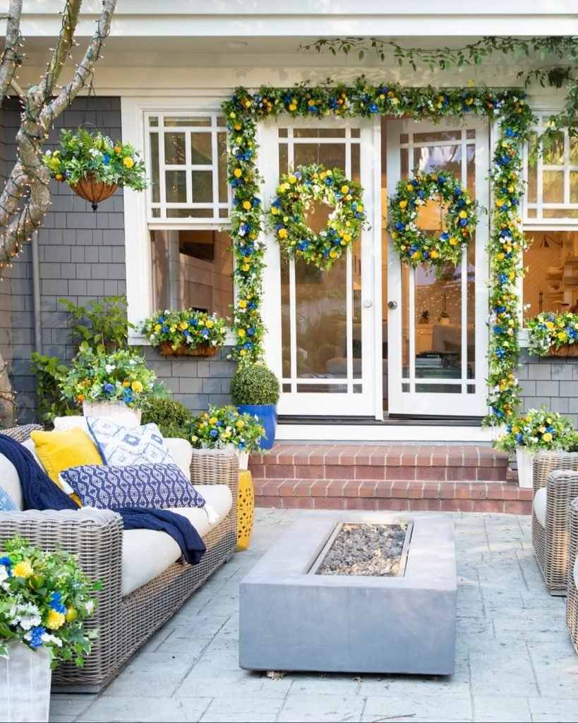 Vibrant Entrance Decor