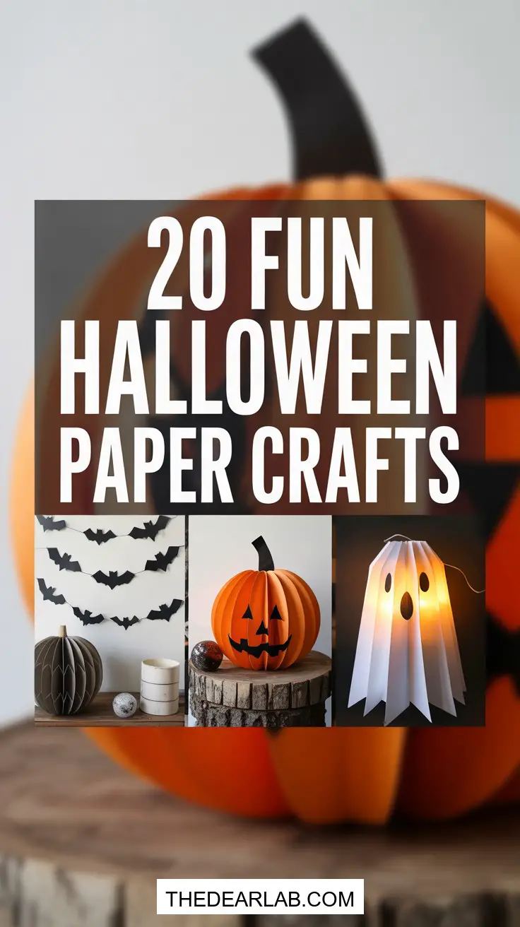 20 Easy Halloween Paper Craft Ideas