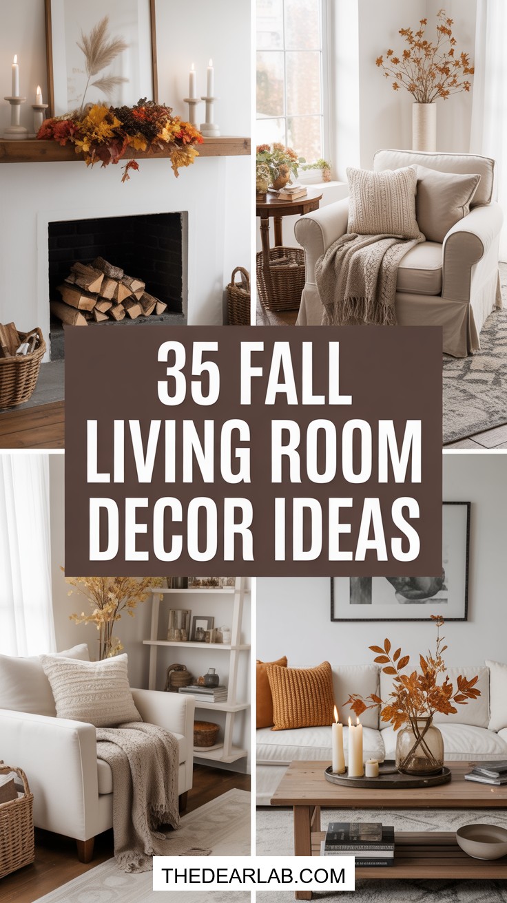 35 Cozy Fall Living Room Decor Ideas