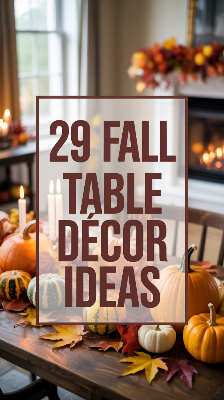 29 Fall Table Décor Ideas to Welcome the Season