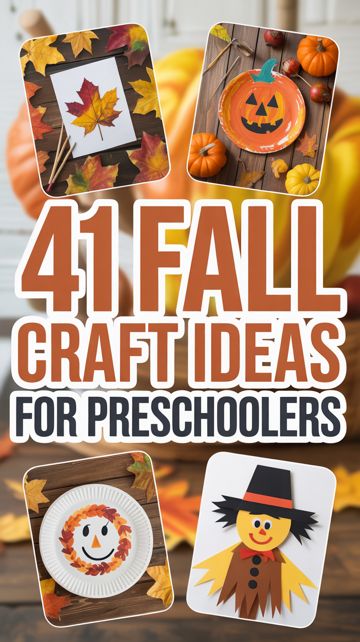 41 Easy Fall Craft Ideas for Preschoolers