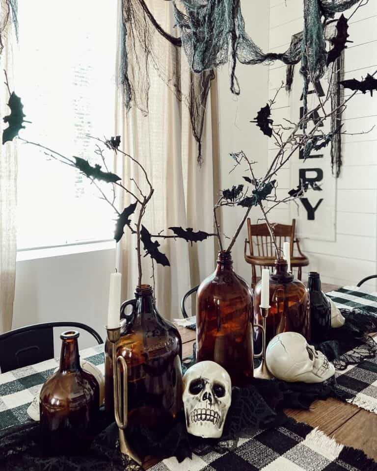 Amber Jug Centerpiece