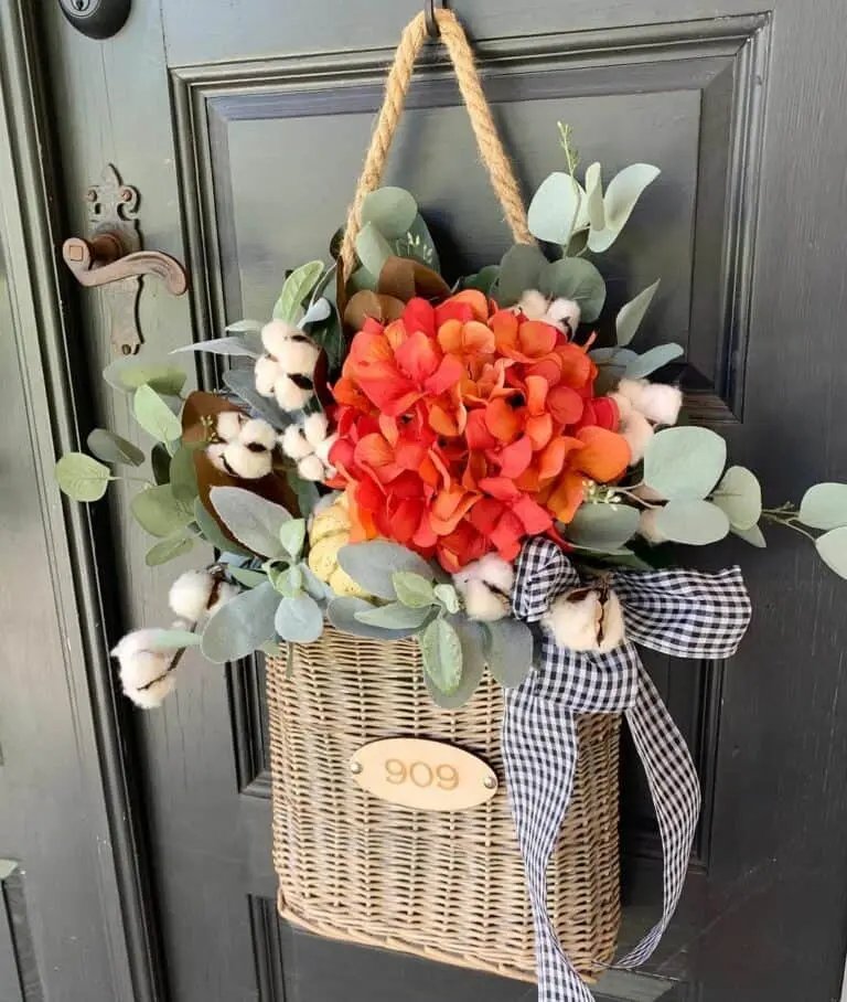 Autumn Door Basket Decor