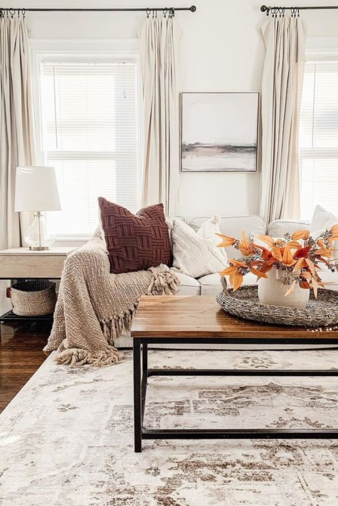 Autumn-Inspired Neutral Living Room