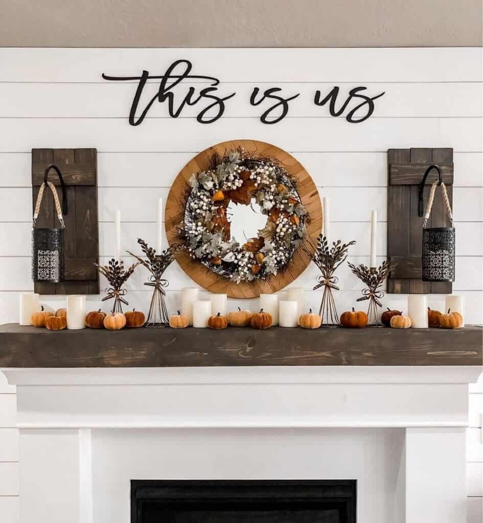 Autumn Mantel Decor