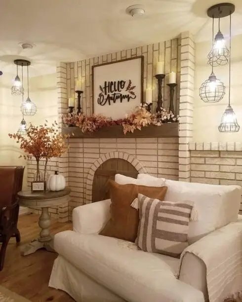 Autumn Mantel Decorations