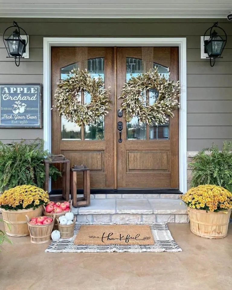 Autumn Wreaths and Mums