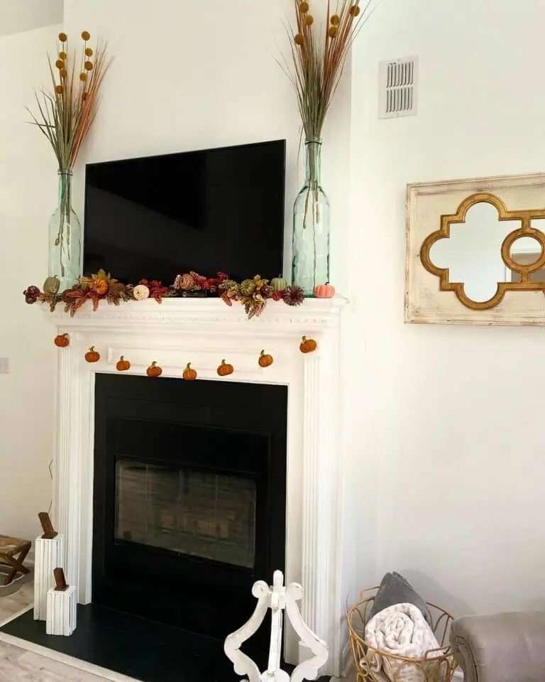 Balanced Decor for Mantel