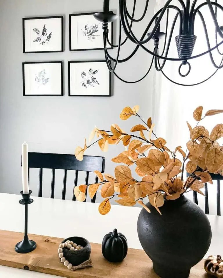 Black Fall Table Decor