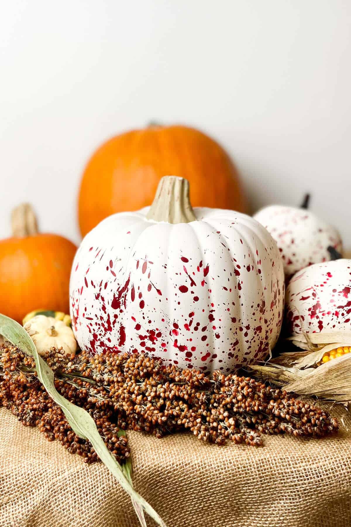 Blood Spatter Pumpkins
