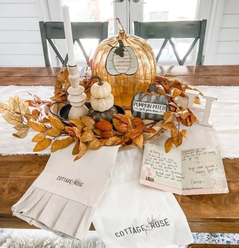 Blown Glass Pumpkin Decor