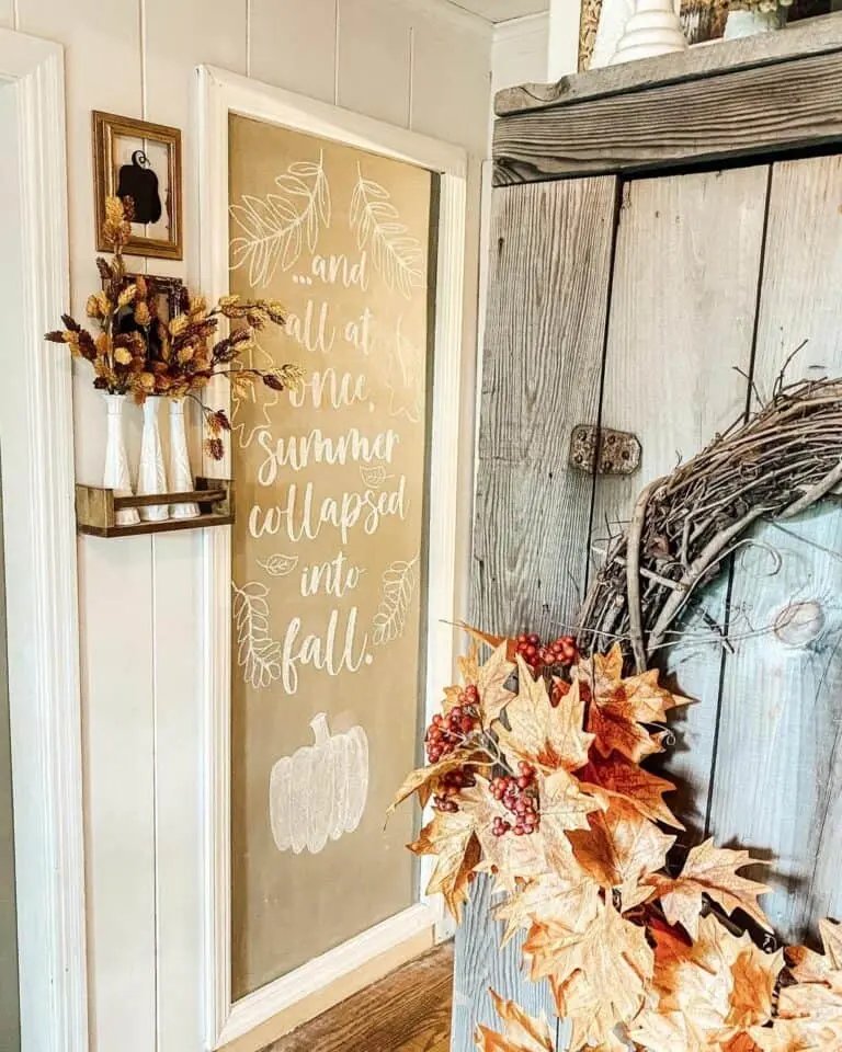 Brown Fall Chalkboard Ideas