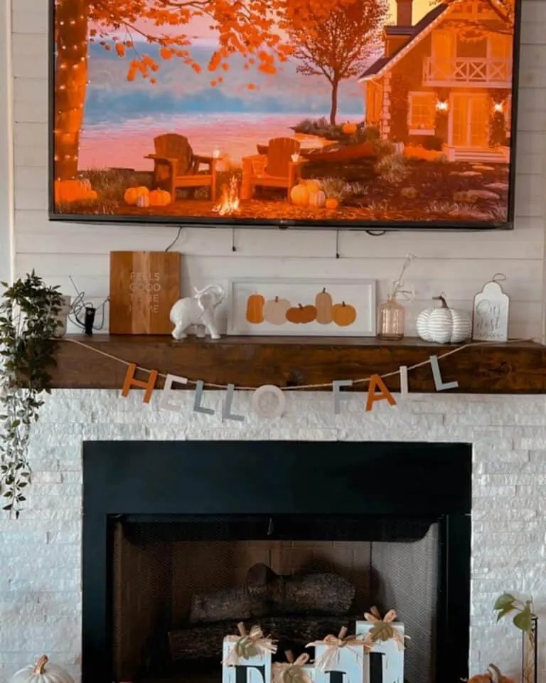 Budget-Friendly Mantel Decor