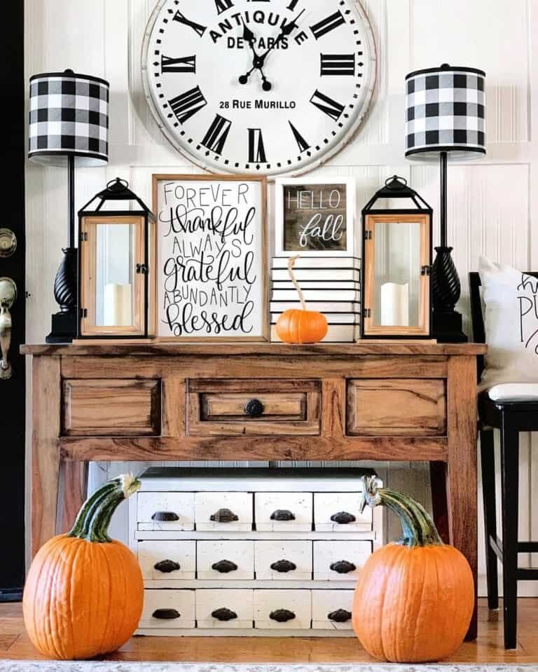 Buffalo Plaid Lantern Ideas