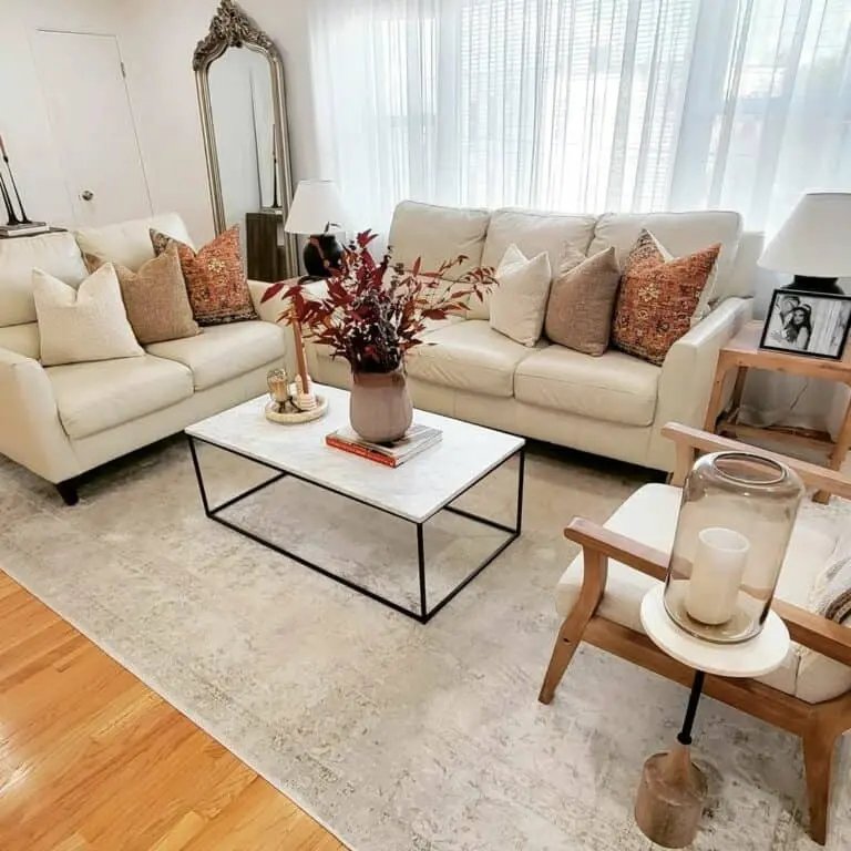 Burgundy and Orange Fall Decor