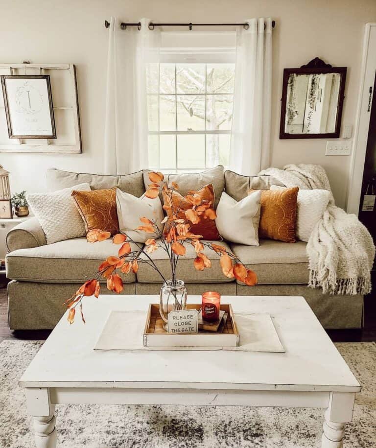 Burnt Orange Fall Accents