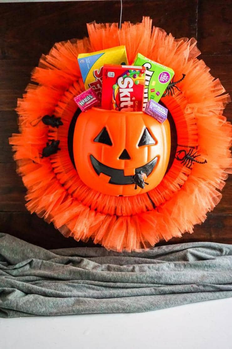 Candy Bucket Wreath