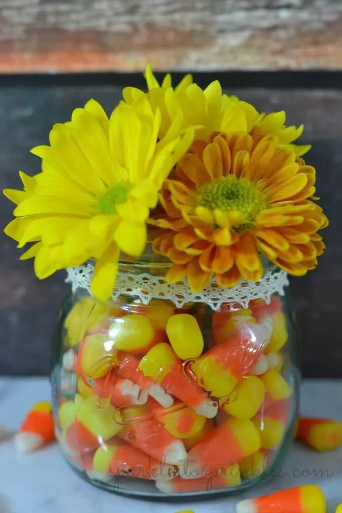 Candy Corn Decor Arrangement