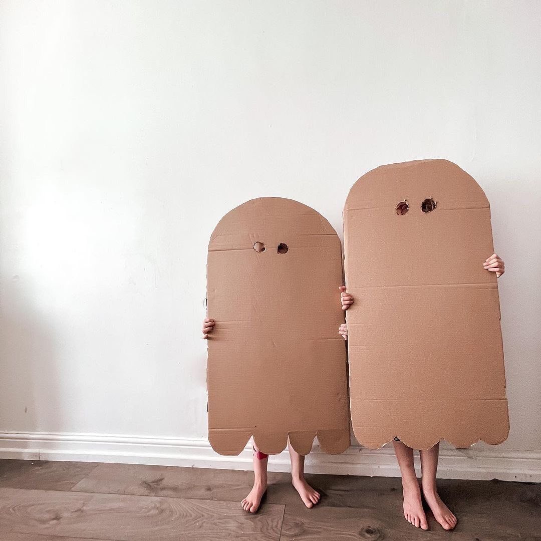 Cardboard Ghost Costume