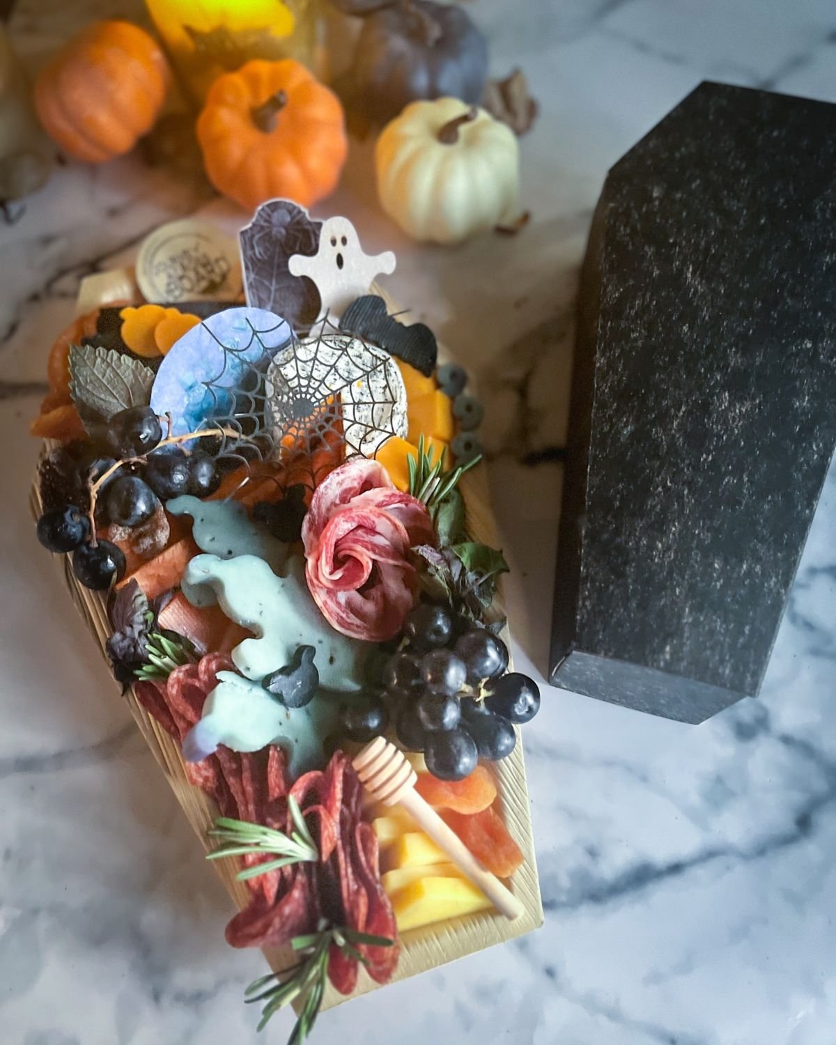 Coffin-Shaped Charcuterie Board