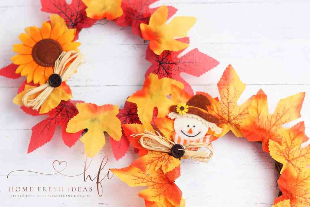 Colorful Scarecrow Wreath