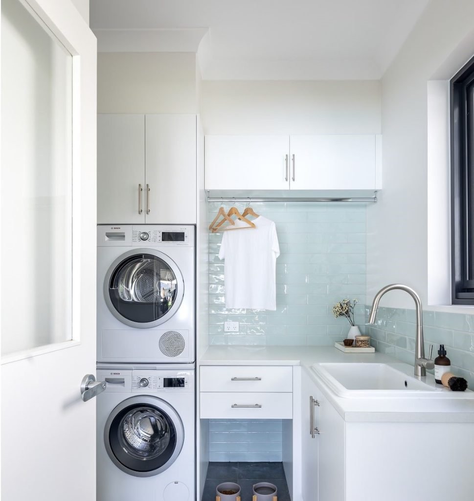 Compact Blue Laundry Oasis