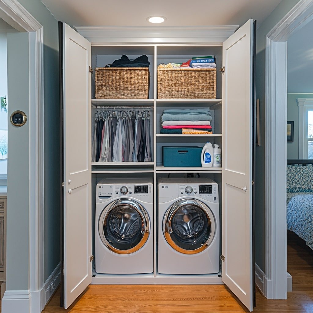 Concealed Laundry Storage Solution