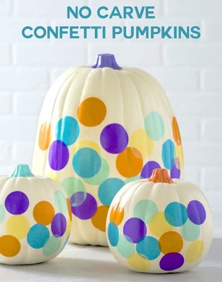 Confetti Pumpkin Decor