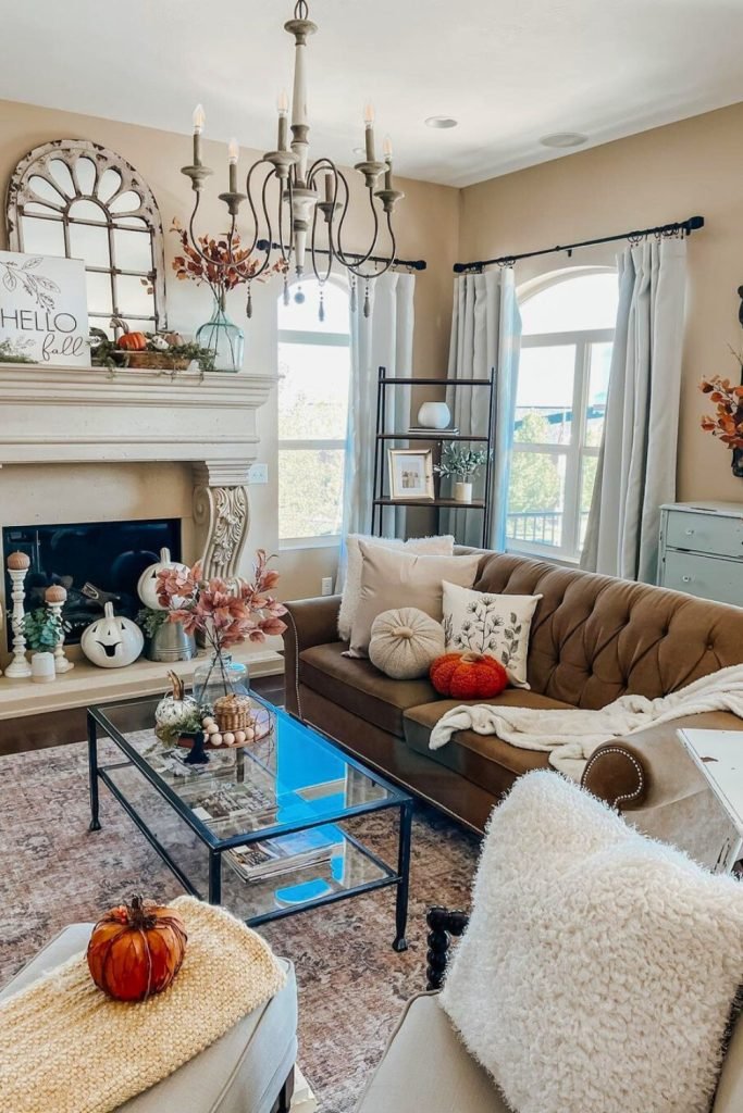 Cozy Autumn Living Room Decor