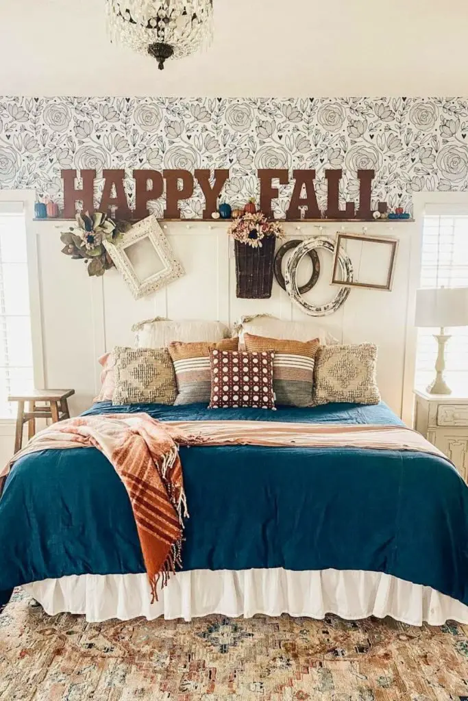 Cozy Eclectic Fall Bedroom
