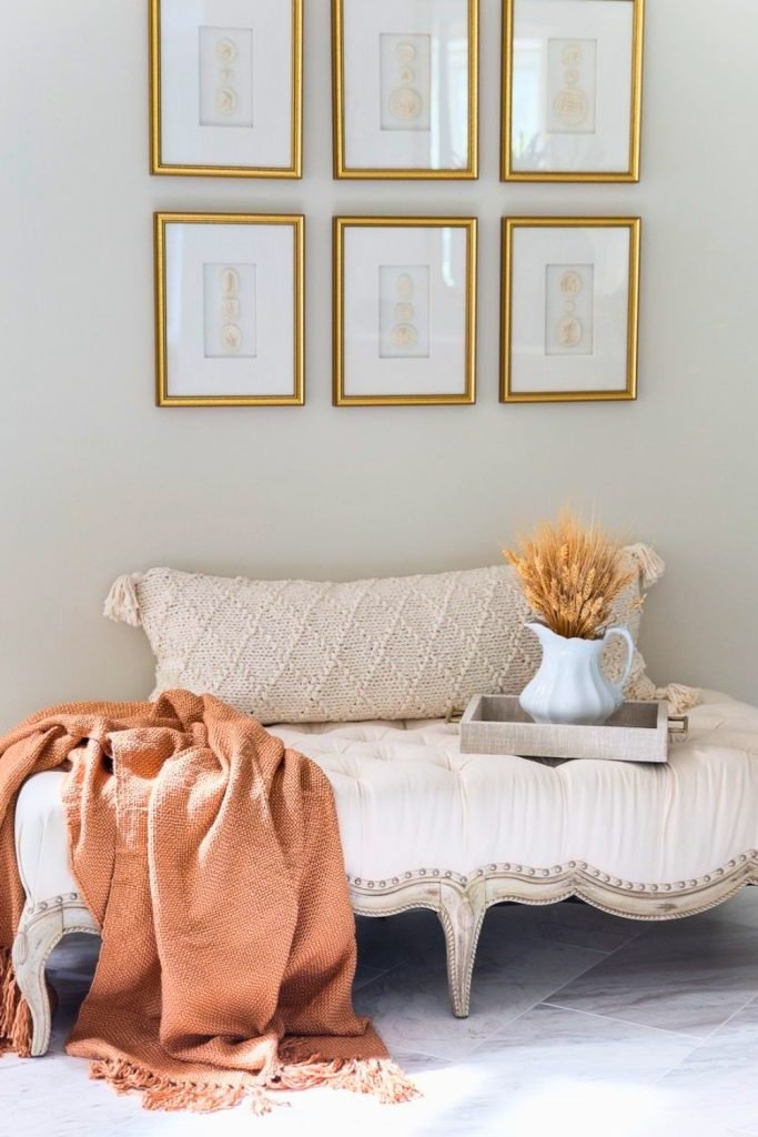 Cozy Fall Accent Bench
