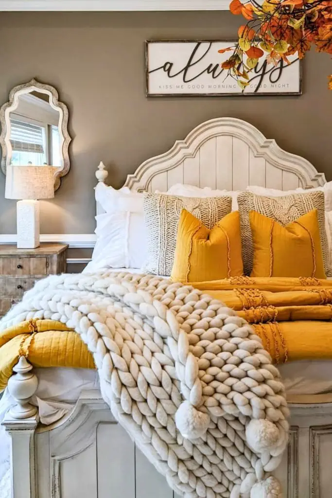 Cozy Fall Bedroom Accents