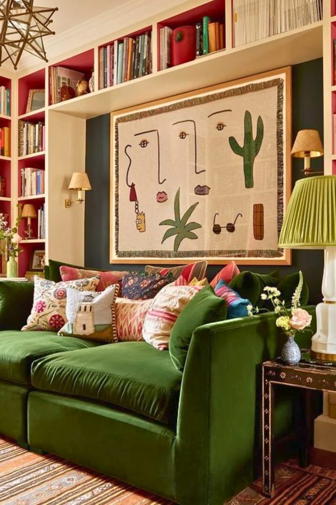 Cozy Fall Library Space