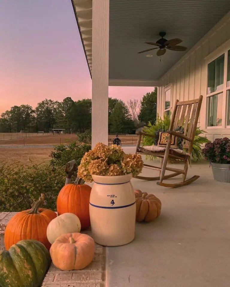 Cozy Front Porch Setup
