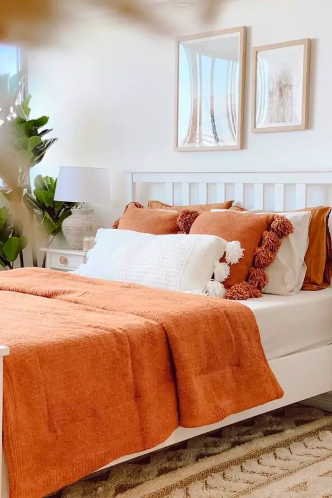 Cozy Warm Terracotta Bedroom
