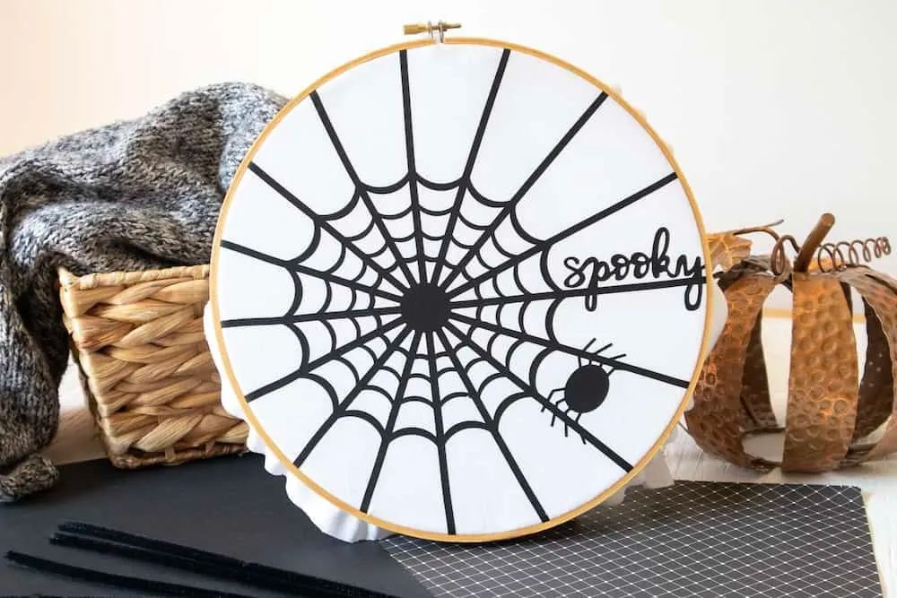 Cricut Spider Web Wreath Design