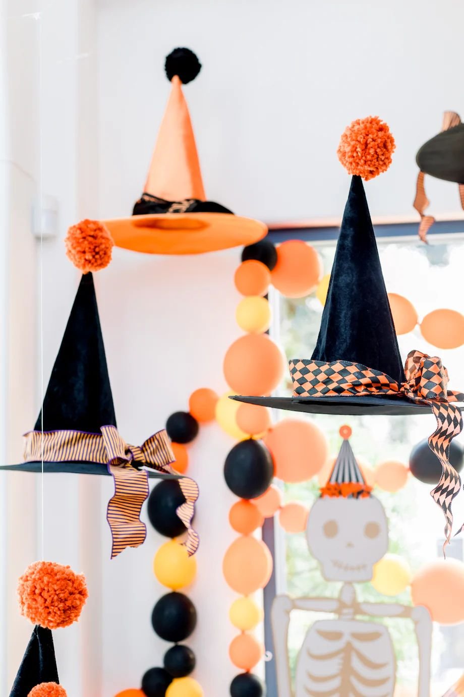 Decorative Witch Hat Display