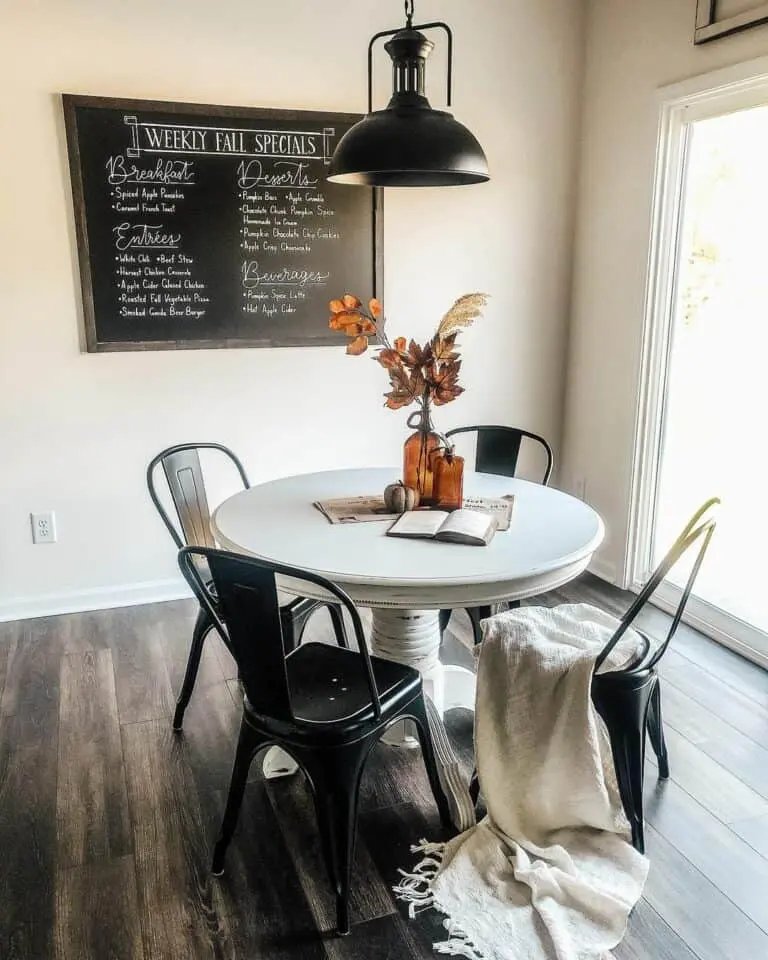 Dining Room Chalkboard Menu