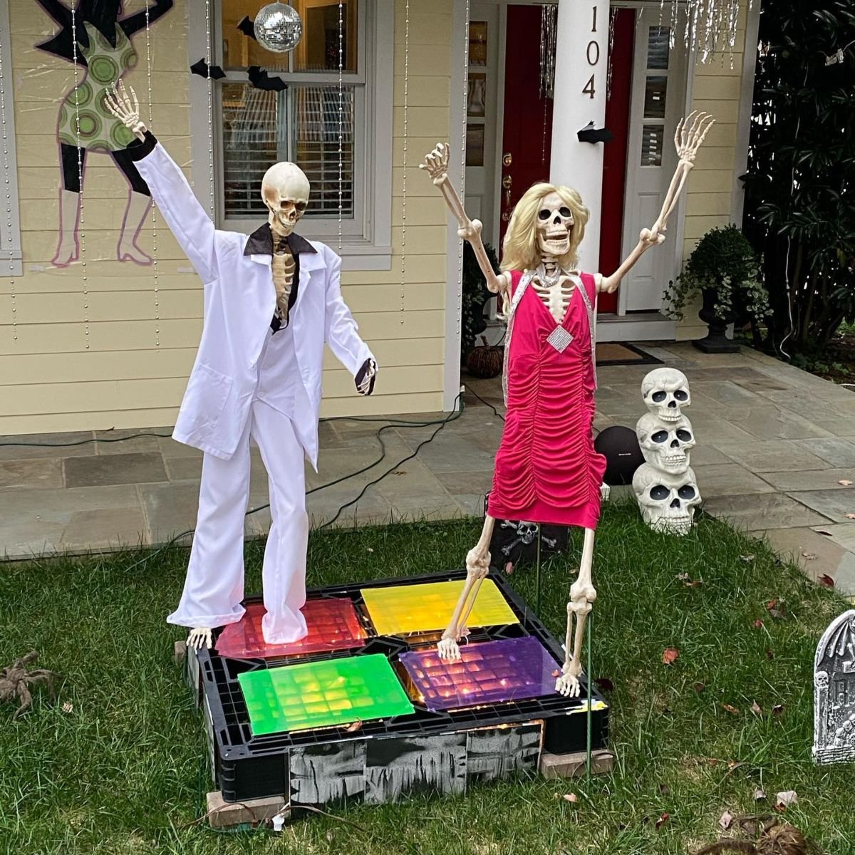 Disco Skeleton Yard Display