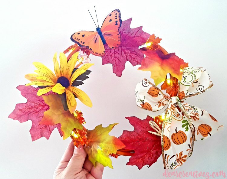 Dollar Store Fall Wreath