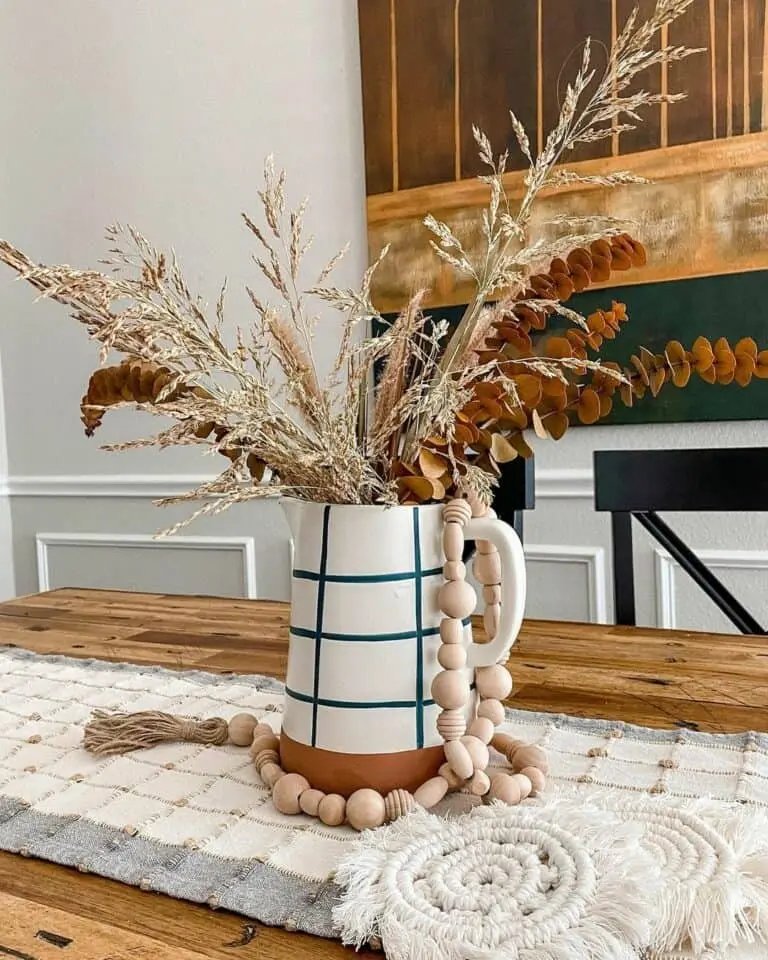 Dried Flowers and Stripes