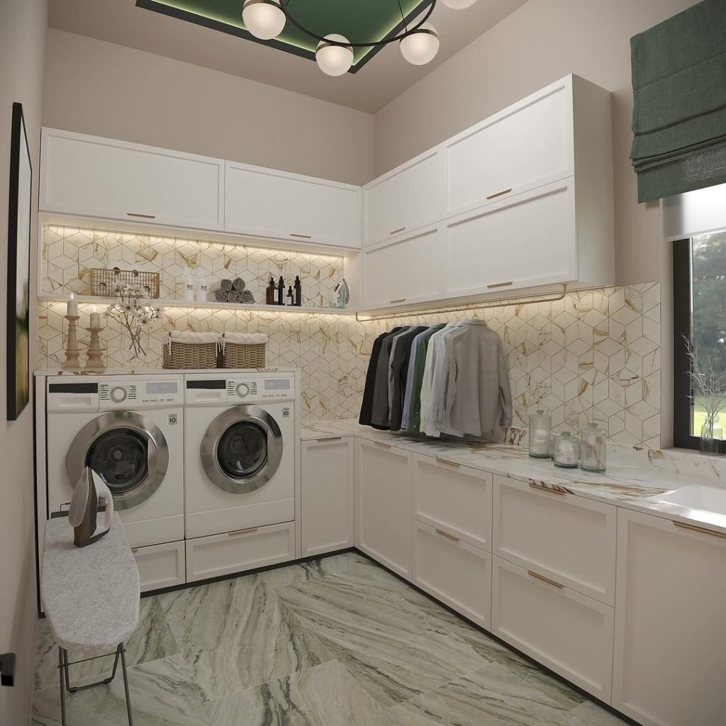 Elegant Geometric Laundry Design