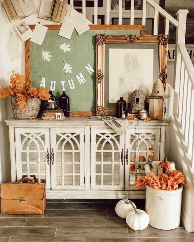 Entryway Chalkboard Display