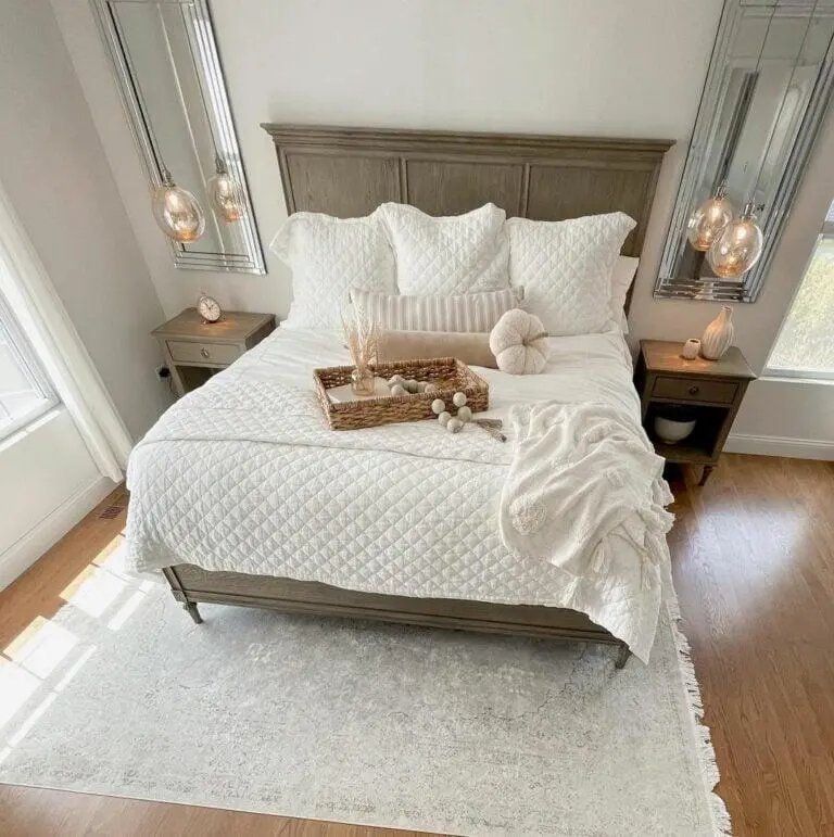 Fall Bed Tray Decor