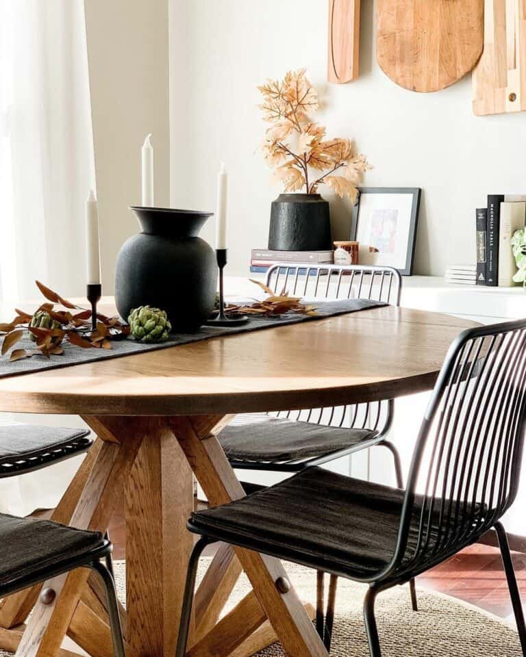 Fall Centerpieces for Round Tables